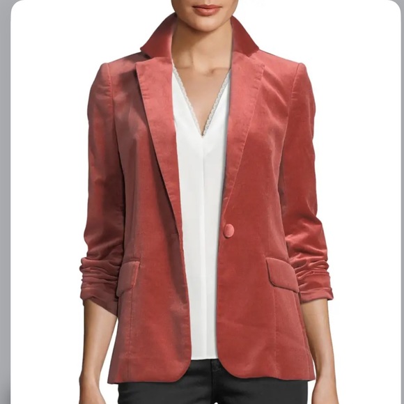 Frame Velvet Blazer in Spice - Picture 2 of 9